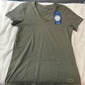 New life is good crusher vee T-shirt